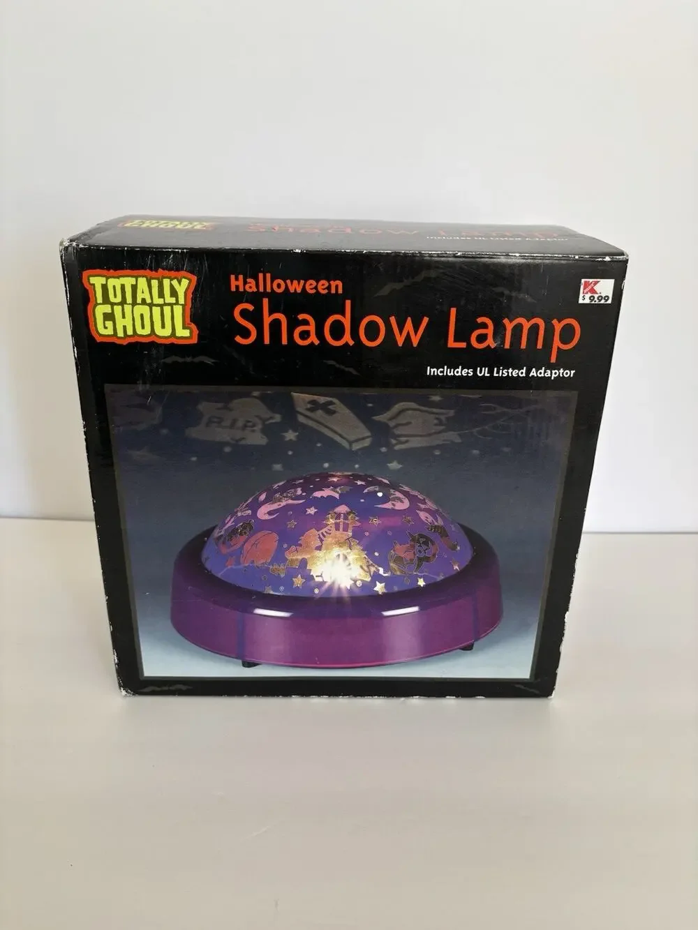 Vtg Totally Ghoul Shadow Lamp Original Box Halloween Rotating Light Show